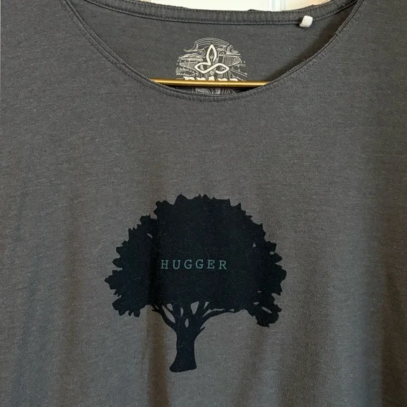 PRANA Mens Tree Hugger Journeyman Short Sleeve Tee T-Shirt SZ Large. Grey - Picture 4 of 9